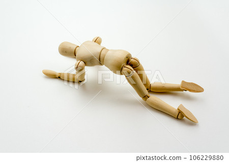 Drawing doll A frustrated person 106229880