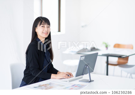Architect, interior designer, desk work Architect, interior designer, desk work 106230286