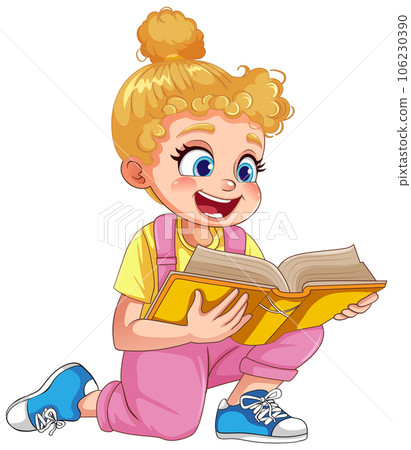 Gril reading a book Gril reading a book 106230390