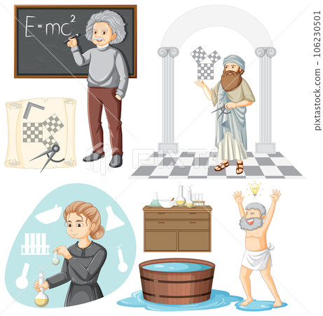 Set of Famous Person in Science 106230501