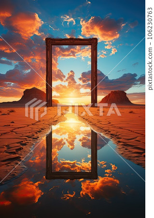 Moses parting red sea 106230763