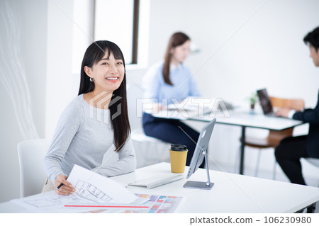 Architect, interior designer, desk work Architect, interior designer, desk work 106230980