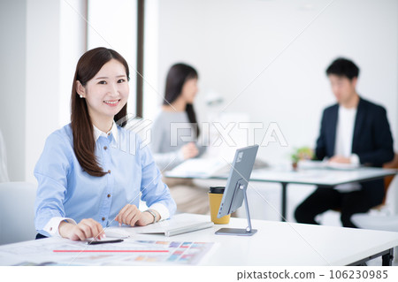 Architect, interior designer, desk work Architect, interior designer, desk work 106230985