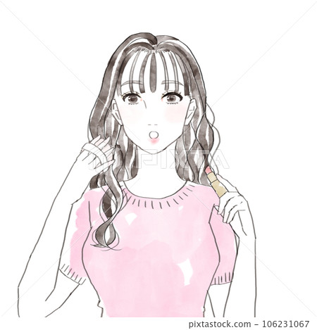 Woman doing make-up 106231067