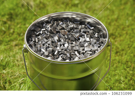 Homemade shrapnel from which Ukrainian soldiers make bombs Homemade shrapnel from which Ukrainian soldiers make bombs 106231099