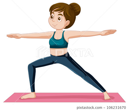 Puberty Girl Doing Yoga 106231670