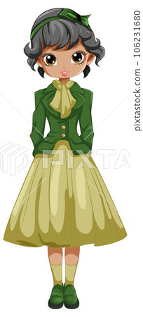 Vintage Victorian Outfit on a Western Girl 106231680