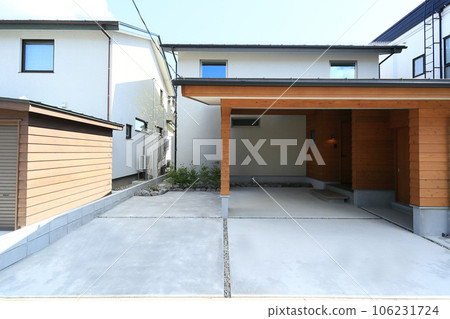 Stylish garage in new house Stylish garage in new house 106231724