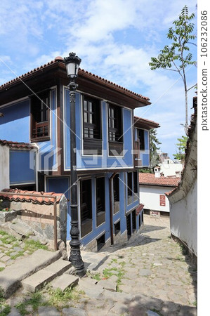 Back alley in old town, Plovdiv, Bulgaria 106232086