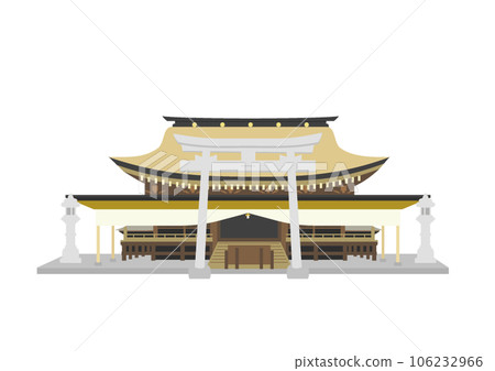 Illustration of Kashima Shrine No background 106232966