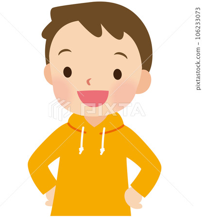 Cheerful boy Elementary school student 106233073