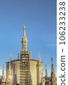 The Madonnina is a statue of the Virgin Mary atop Milan Cathedral 106233238