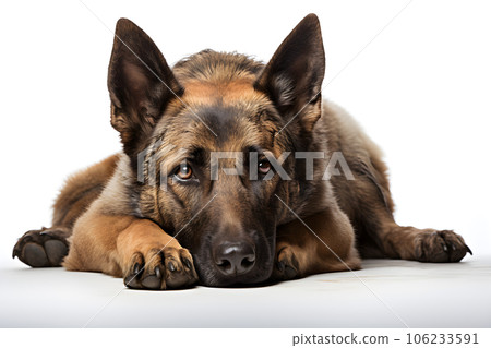 isolated dog on white background Generative AI isolated dog on white background Generative AI 106233591