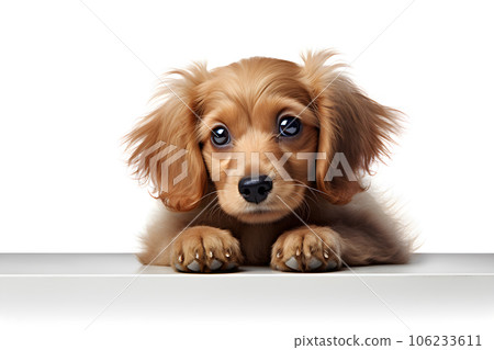 isolated dog on white background Generative AI isolated dog on white background Generative AI 106233611