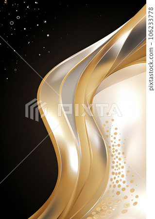 Elegant Gold Wave: Mysterious Intrigue on Black Elegant Gold Wave: Mysterious Intrigue on Black 106233778