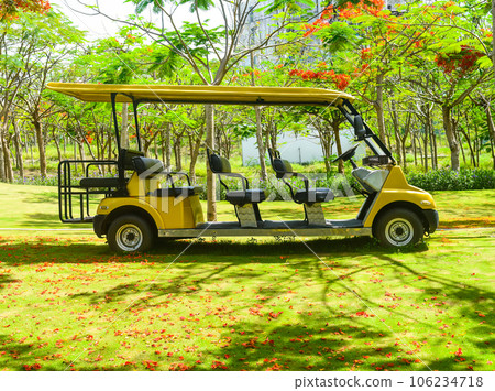Golf car without people in Vietnam Nha Trang 106234718