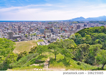 [View of Yonago City from Yonago Castle] Kume Town, Yonago City, Tottori Prefecture 106235085