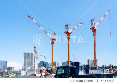 [東京] 高輪門戶站前的施工現場 106235709