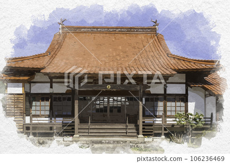 Watercolor-style Wakasa Inn Kuradori Shoeiji Main Hall Wakasa-cho, Yazu-gun, Tottori Prefecture Watercolor-style Wakasa Inn Kuradori Shoeiji Main Hall Wakasa-cho, Yazu-gun, Tottori Prefecture 106236469