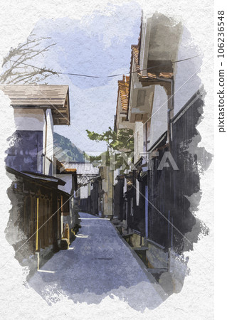 水彩風格的若狹旅館 倉通白壁倉庫 鳥取縣八津郡若狹町 106236548