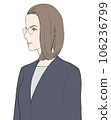 A young woman who seems to be able to work (straight face, glasses) 106236799