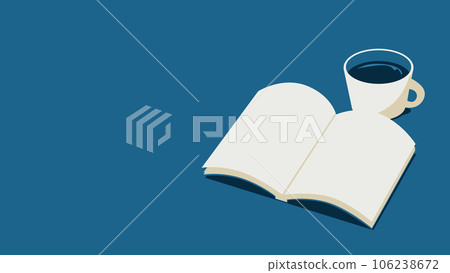 coffee and book illustration coffee and book illustration 106238672