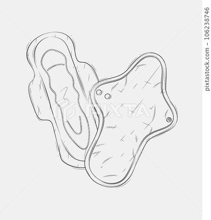 Composition of women regular and reusable sanitary pads 106238746