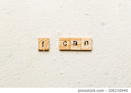 i can word written on wood block. i can text on cement table for your desing, concept 106238940