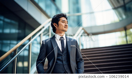 日本商人在辦公樓 AI 圖像 日本商人在辦公樓 AI 圖像 106239014