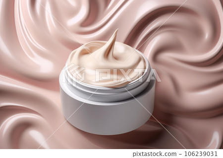 Cosmetic cream background. Created with generative Ai technology. Cosmetic cream background. Created with generative Ai technology. 106239031