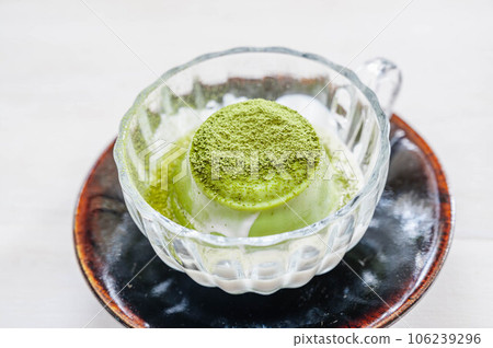 日式甜點 抹茶布丁 106239296