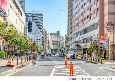 Cityscape of Ichikawa City, Chiba Prefecture Keisei Hachiman Station 106239751