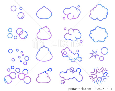 Various bubbles icon set marble color Various bubbles icon set marble color 106239825