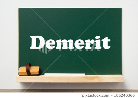 Disadvantage letters written on a blackboard 106240366