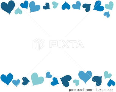 blue heart frame - Stock Illustration [106240822] - PIXTA