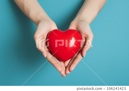 hand with heart object hand with heart object 106241423