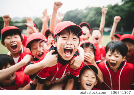 Baseball boys rejoicing in victory Baseball boys rejoicing in victory 106241507