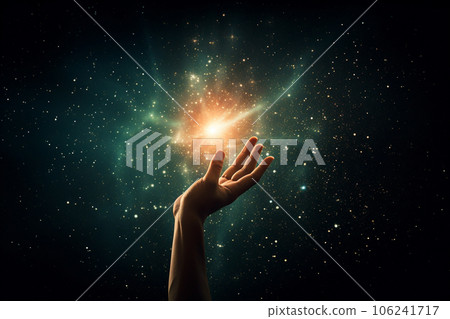 摘下夜空中星星的人（未來、希望、夢想） 106241717