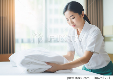 image of bed making 106241721