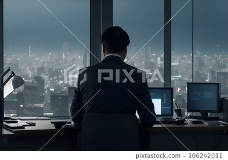 People who work late at night AI image People who work late at night AI image 106242031