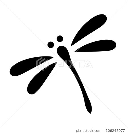 日式蜻蜓剪影素材 日式蜻蜓剪影素材 106242077
