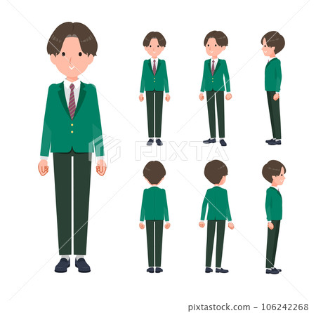 Set of standing blazer schoolboys 106242268