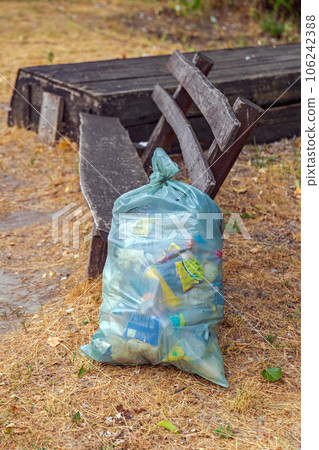 Garbage Bag in Park Garbage Bag in Park 106242388