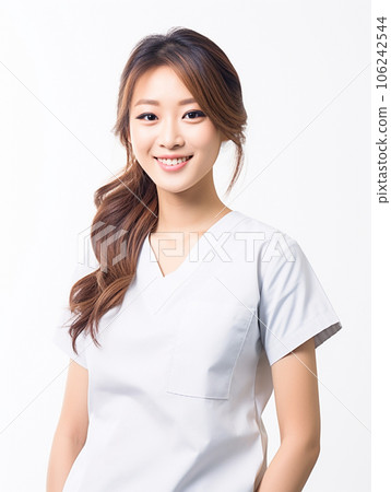 A Japanese female nurse who welcomes you with a smile (AI generation) A Japanese female nurse who welcomes you with a smile (AI generation) 106242544