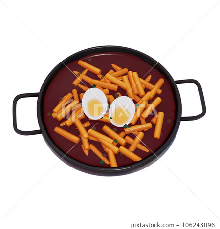 Korean food 3d illustration 106243096