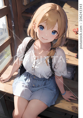 Cute blonde girl [AI-generated image] 106243343