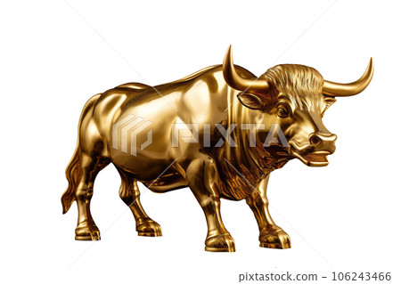 Golden Bull Statue of Bullish Market Golden Bull Statue of Bullish Market 106243466