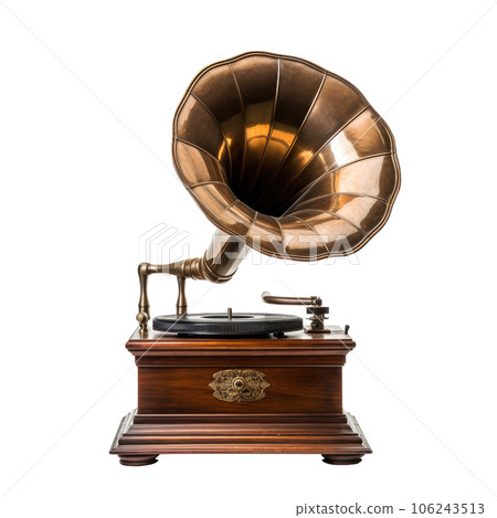 Classic Gramophone without background 106243513