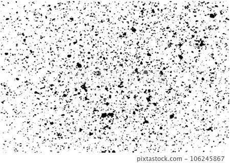 Noise and grain texture, pattern with effect overlay. Grainy dot and dust on paper for a vintage appearance. Flat vector illustrations isolated in background. 106245867