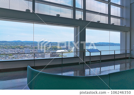 [從山陰神戶銀行總行展望台眺望松江市] 島根縣松江市魚町 106246350